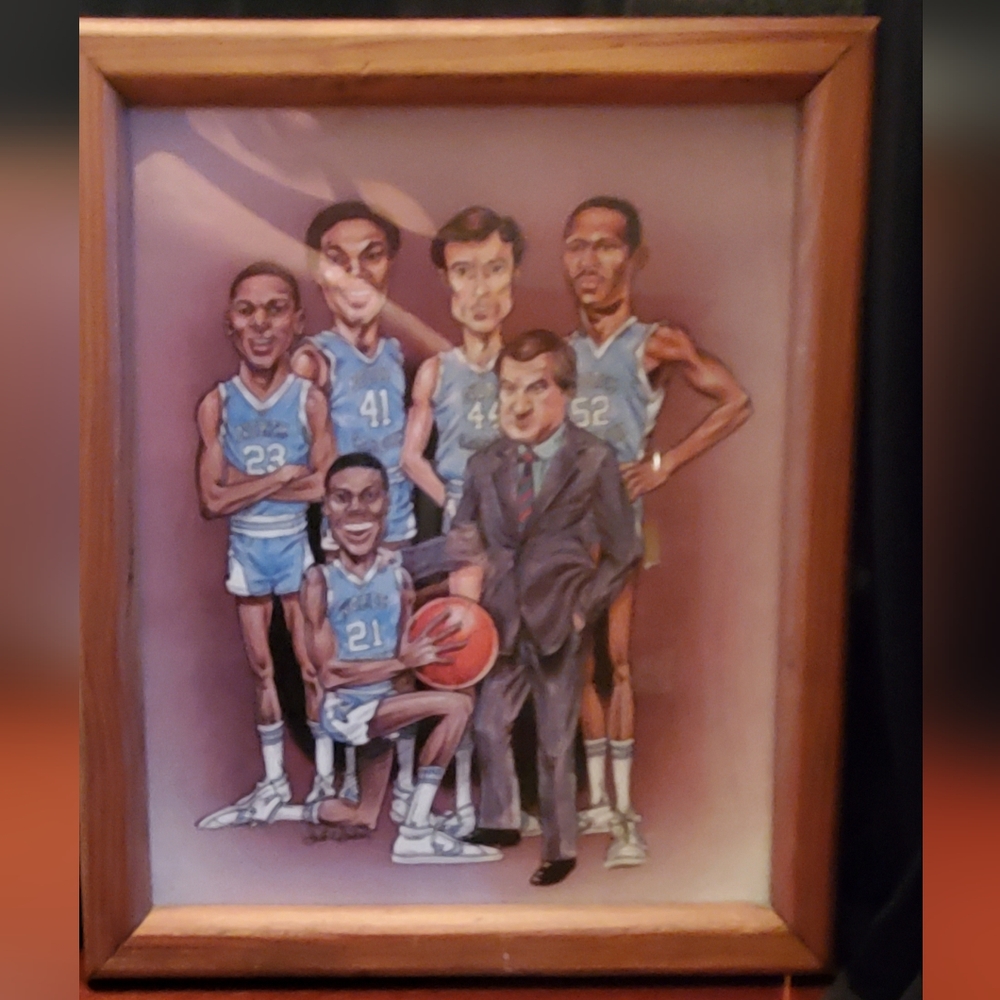 1981-82 Dale Dodson UNC Championship Team Framed Print
